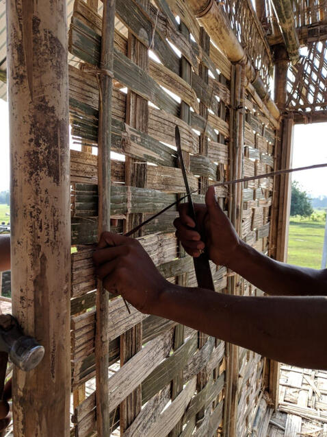 bamboo wall